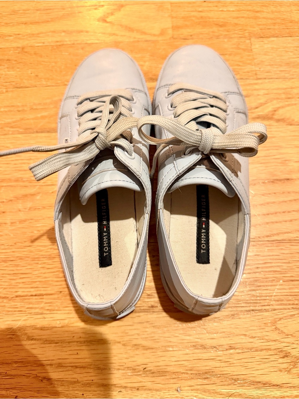 Tommy Hilfiger Women's Light blue Lace-Up Sneakers